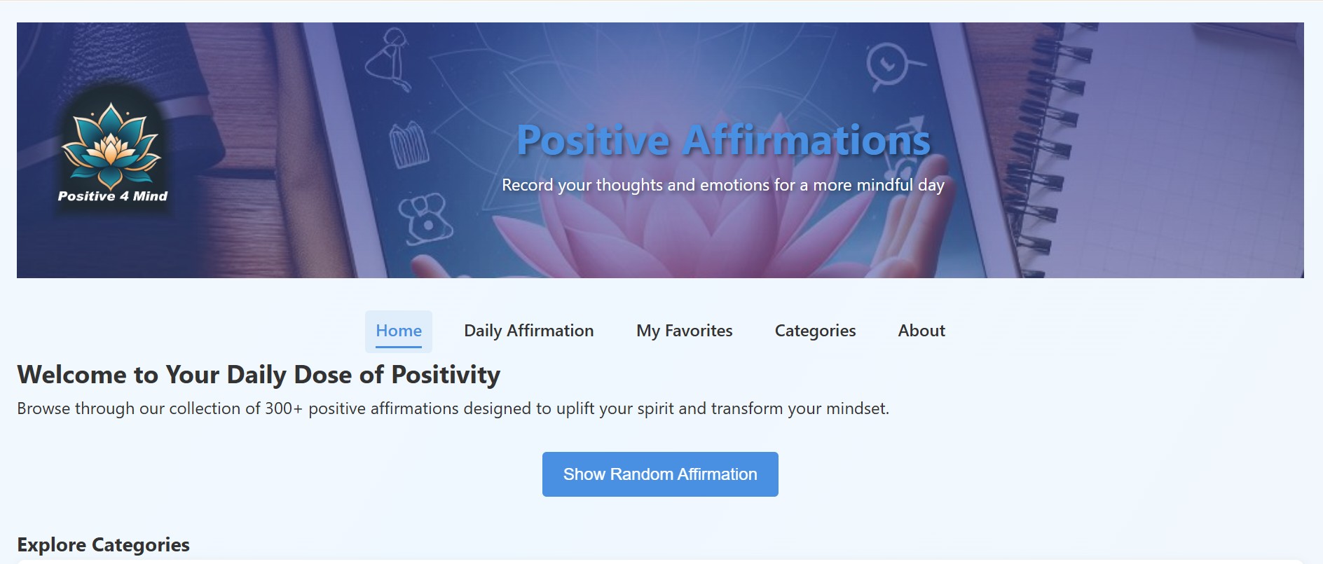 App de Afirmaciones Positivas