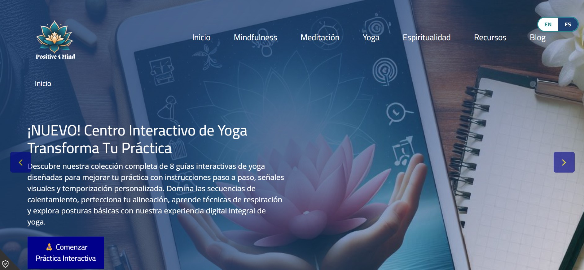 Sitio Web de Positive4Mind
