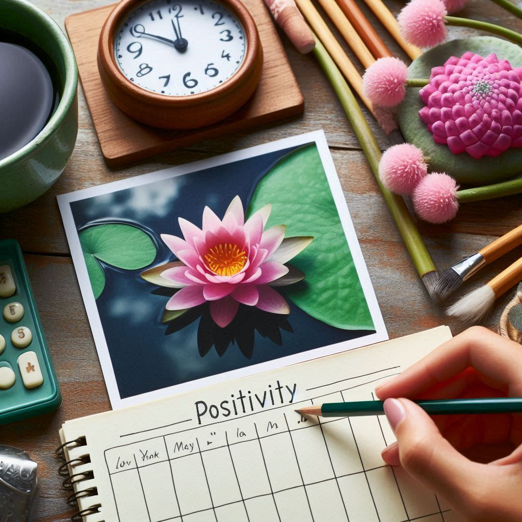 Positive 4 Mind logo and background